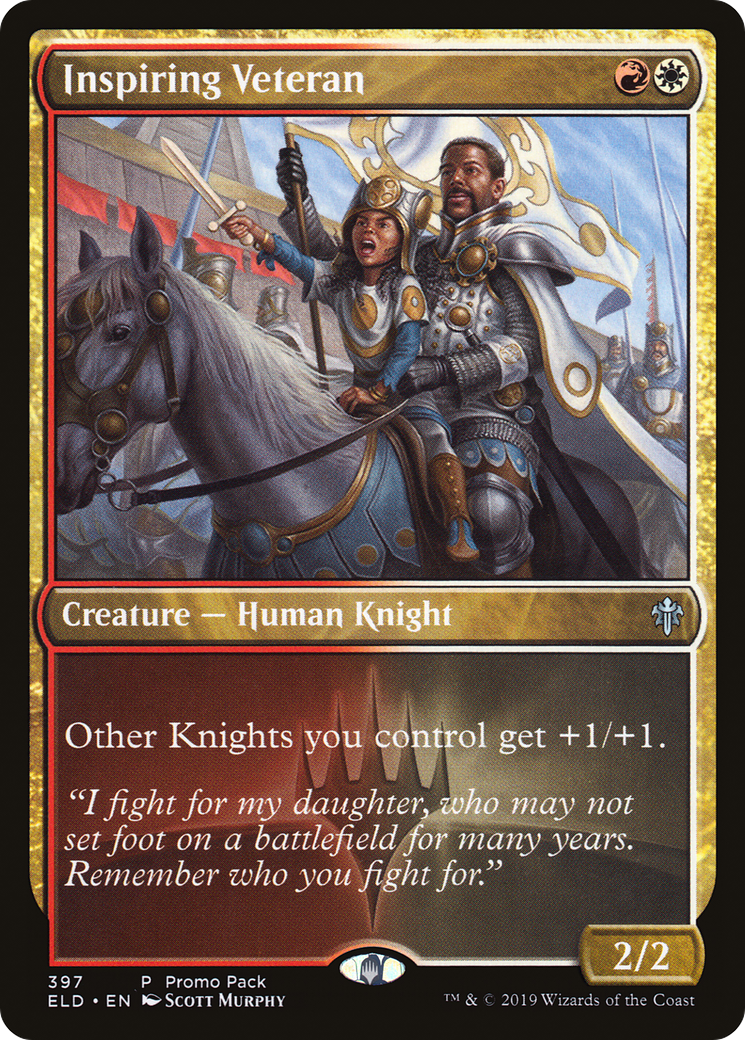 Image of Inspiring Veteran (PPELD-397) - Throne of Eldraine Foil