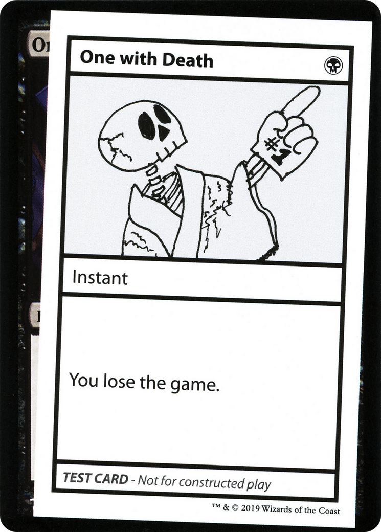 Image of One With Death (No PW Symbol) (CMB1-) - Mystery Booster Playtest Cards 2021