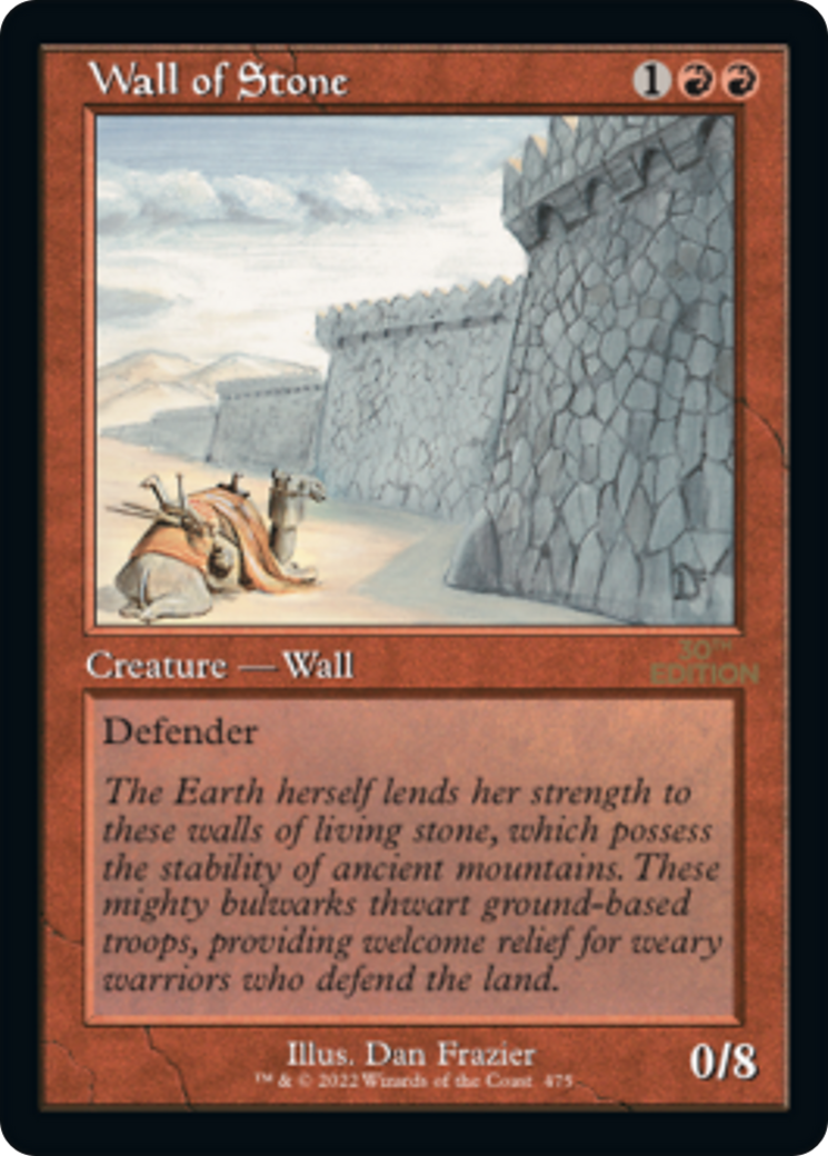 Image of Wall of Stone (Retro Frame) (30A-475) - 30th Anniversary Edition
