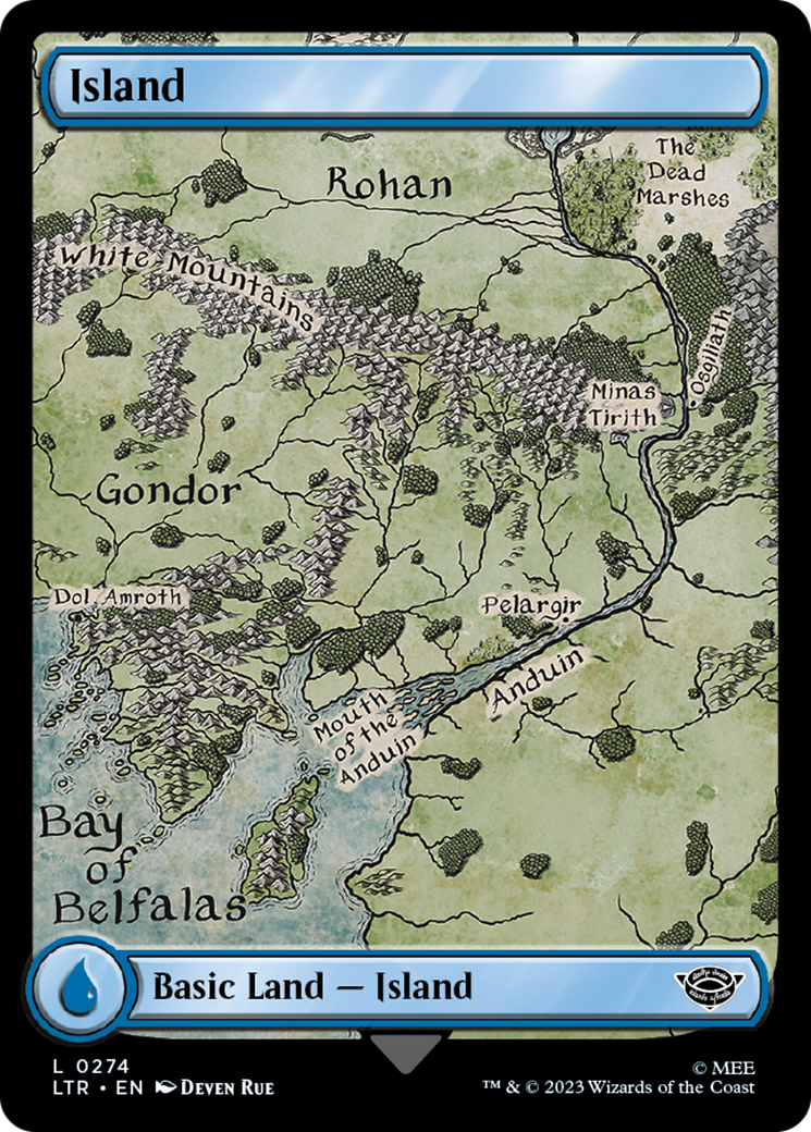 Image of Island (0274) (LTR-274) - The Lord of the Rings: Tales of Middle-earth Foil