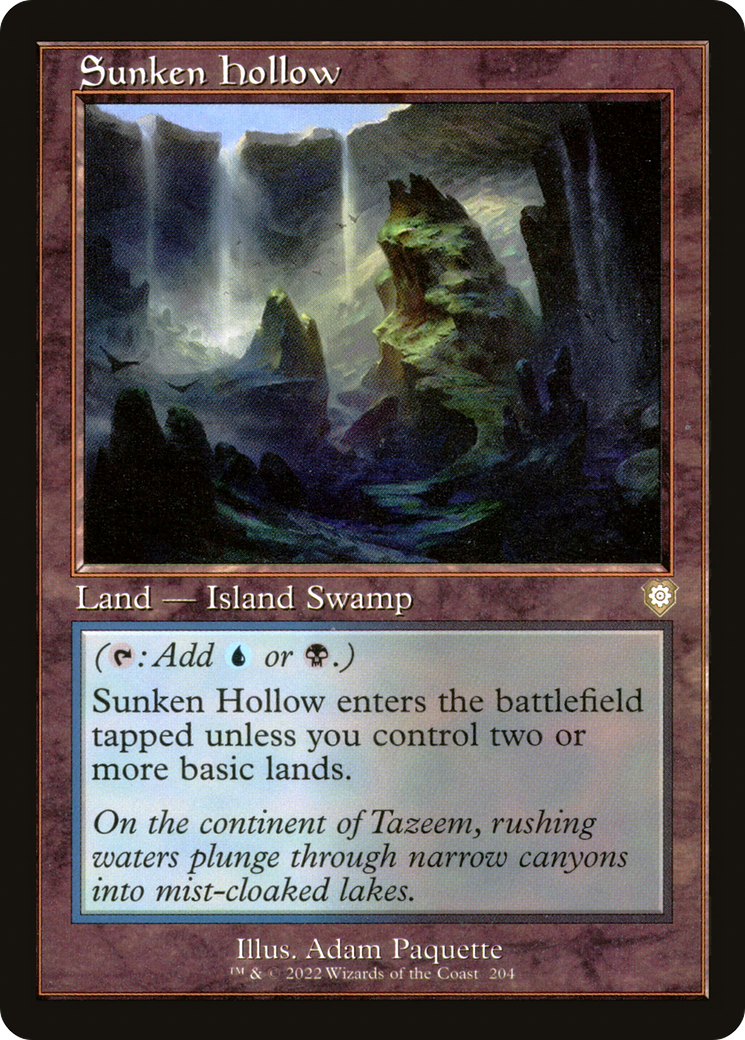 Image of Sunken Hollow (Retro Frame) (BRC-204) - The Brothers' War Commander