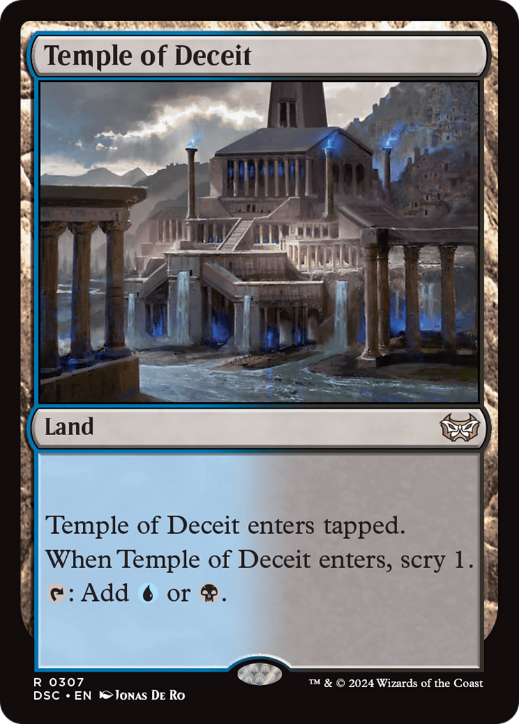 Image of Temple of Deceit (DSC-307) - Duskmourn: House of Horror Commander
