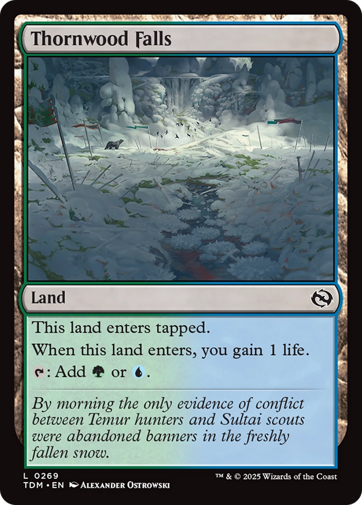 Image of Thornwood Falls (TDM-269) - Tarkir: Dragonstorm Foil