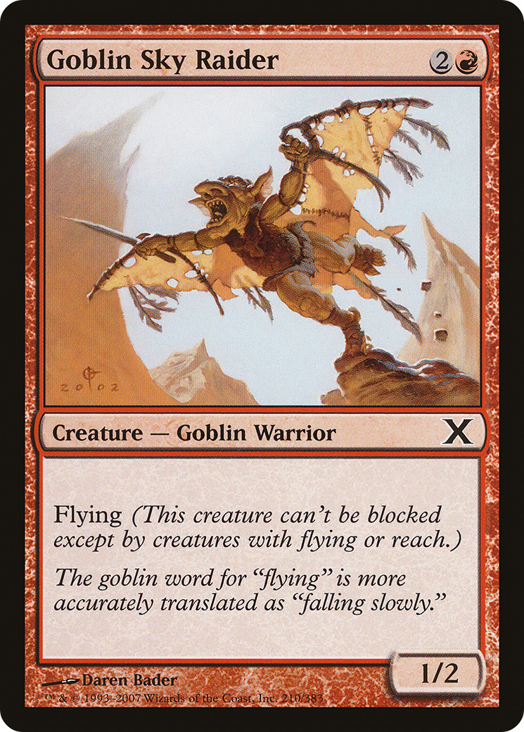 Image of Goblin Sky Raider (10E-210) - Tenth Edition