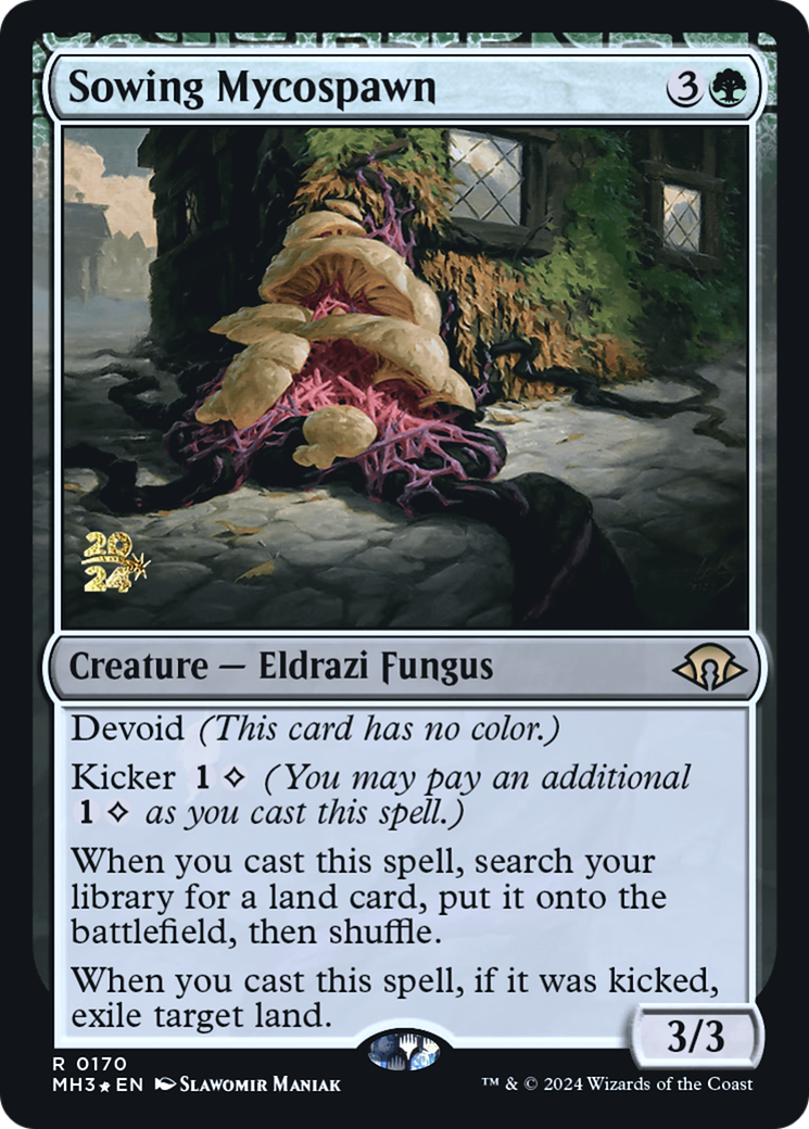 Image of Sowing Mycospawn (PRE-170) - Modern Horizons 3 Promos: (devoid) Foil