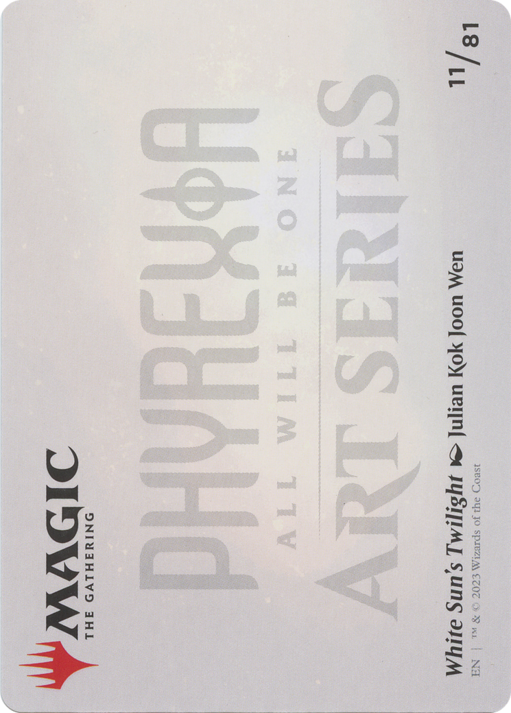 Image of White Sun's Twilight // White Sun's Twilight (AONE-011) - Phyrexia: All Will Be One Art Series (Borderless)