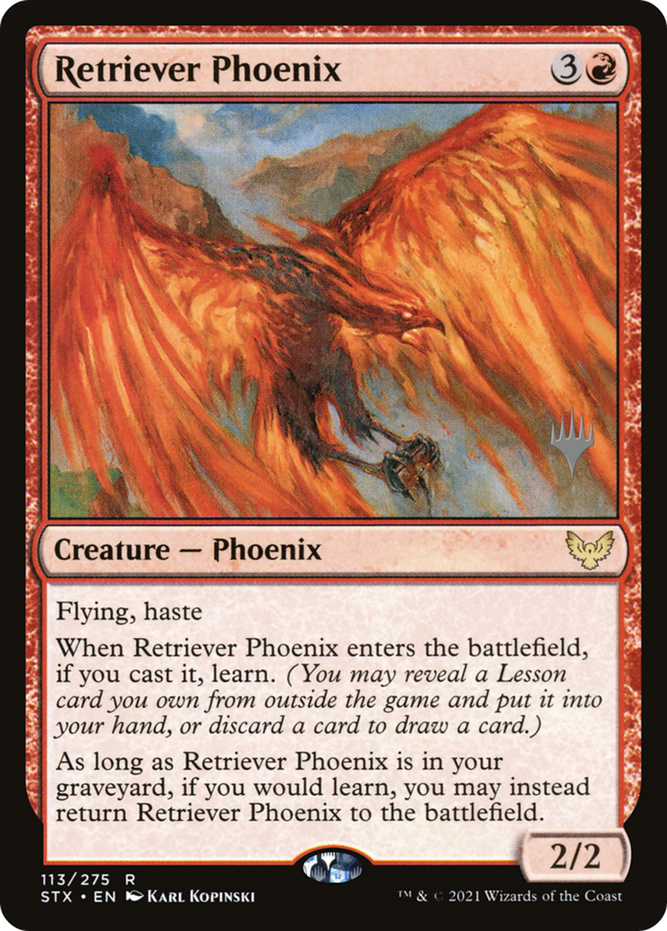 Image of Retriever Phoenix (PPSTX-113P) - Strixhaven: School of Mages Promos