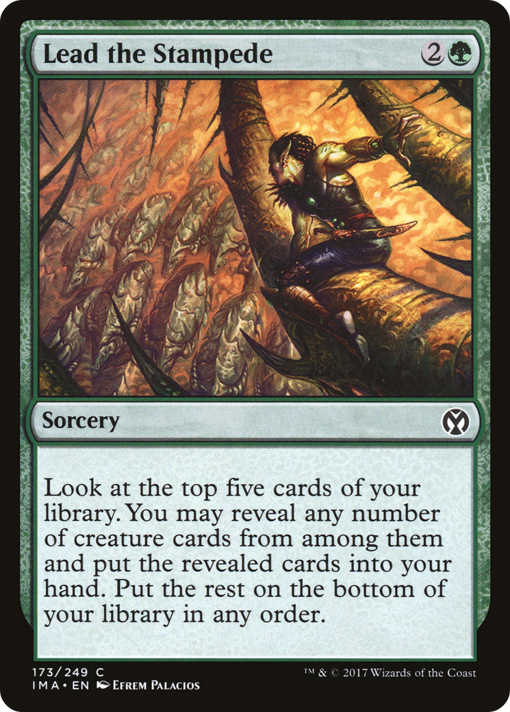 Image of Lead the Stampede (IMA-173) - Iconic Masters Foil