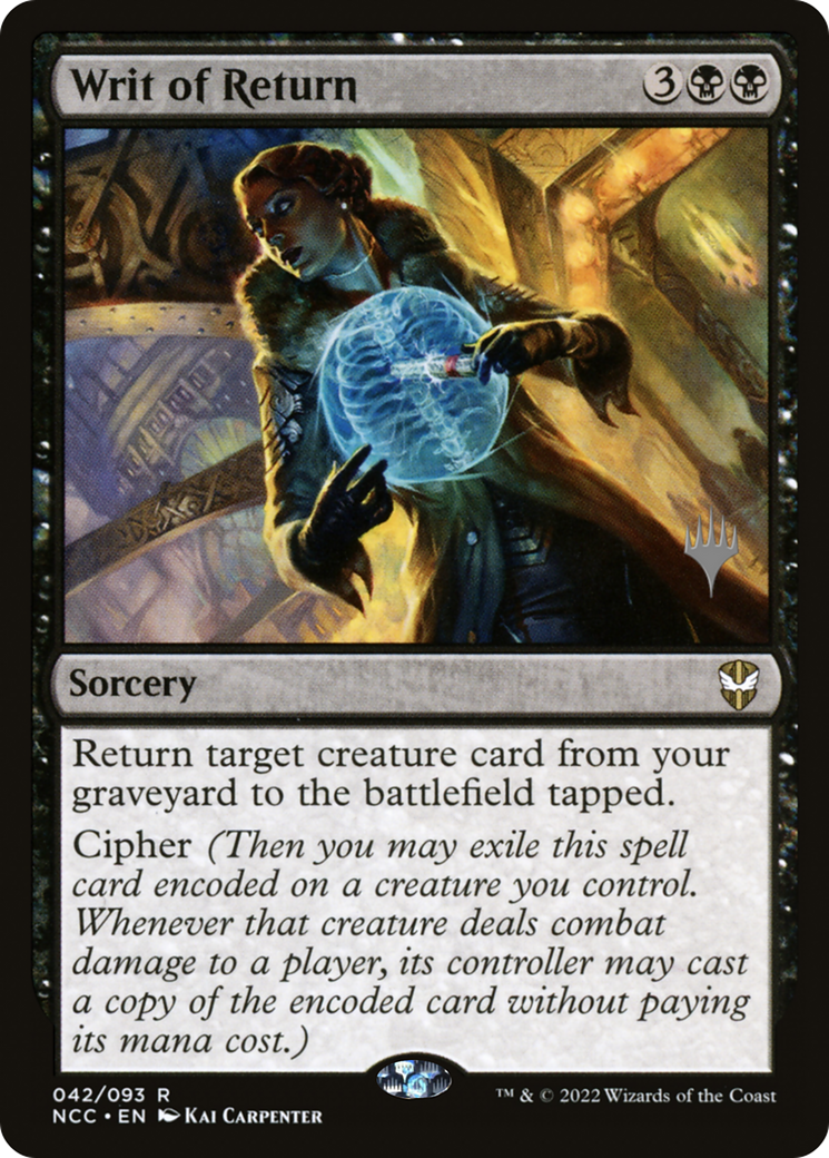 Image of Writ of Return (PPSNC-042) - New Capenna Commander Promos Foil