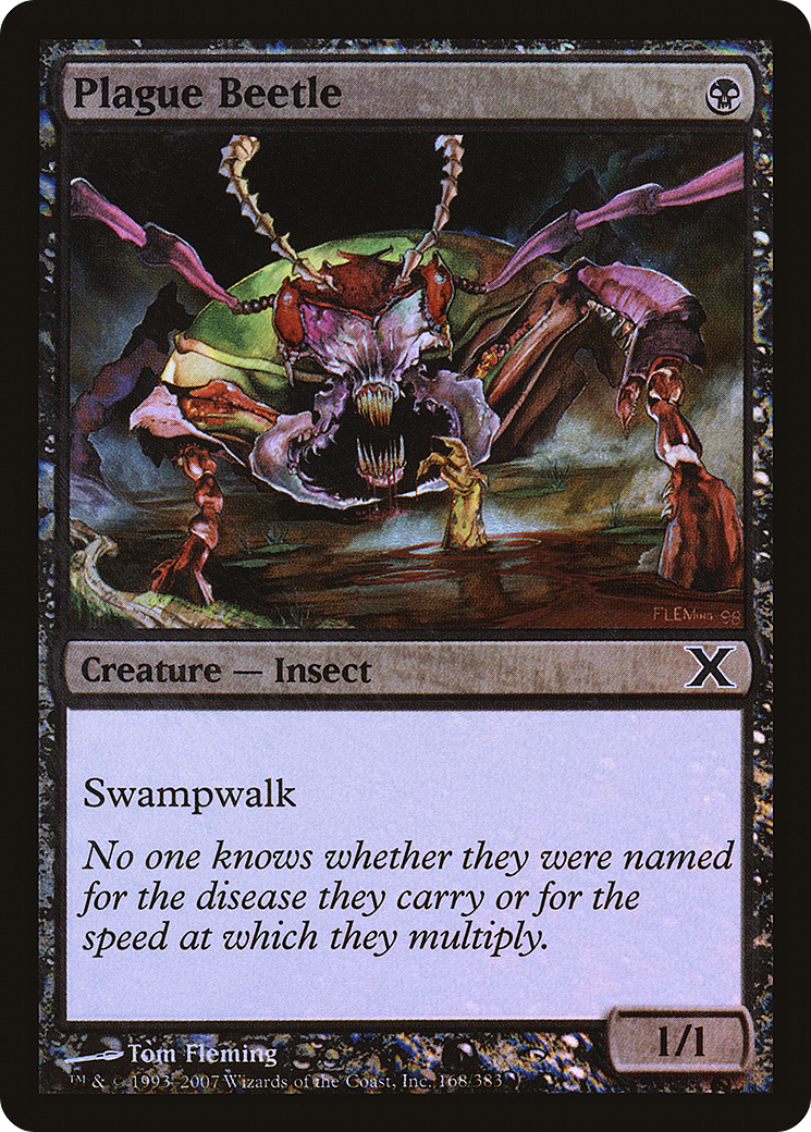 Image of Plague Beetle (10E-168★) - Tenth Edition Foil