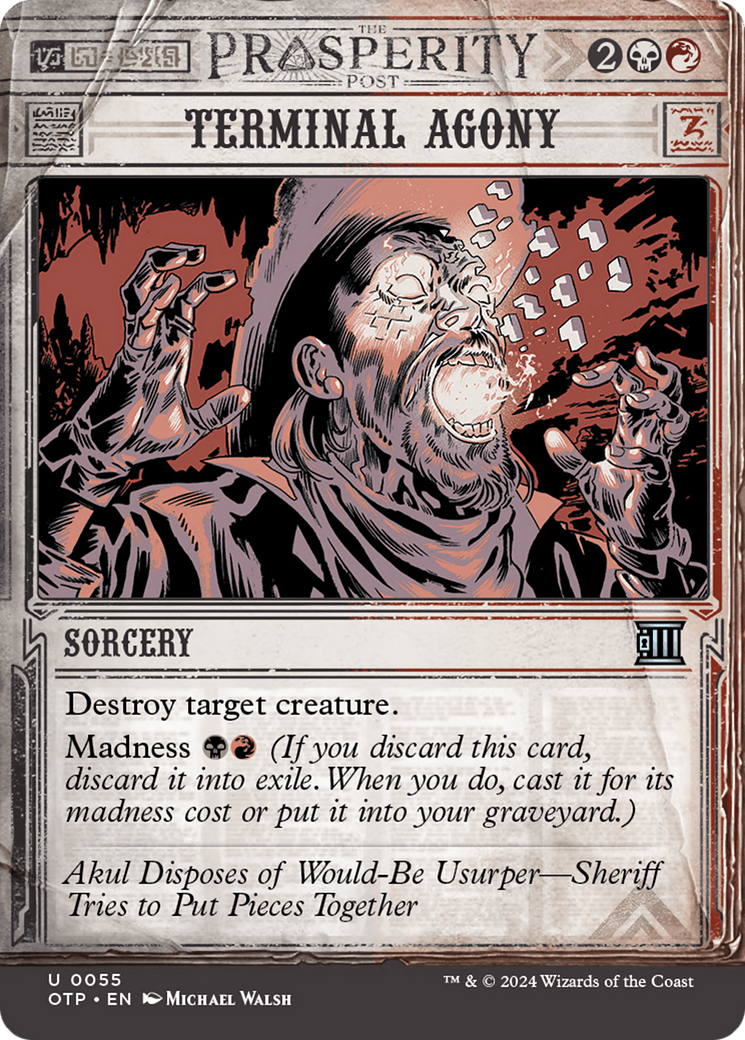 Image of Terminal Agony (OTP-055) - Breaking News: (Showcase) (Borderless)