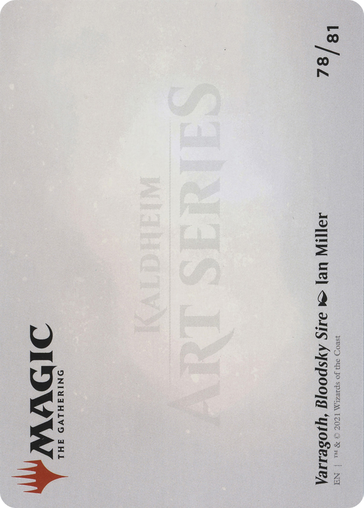 Image of Varragoth, Bloodsky Sire // Varragoth, Bloodsky Sire (ASKHM-078) - Art Series: Kaldheim (Borderless)