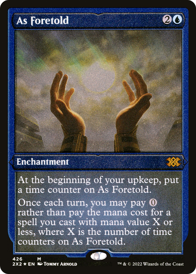 Image of As Foretold (2X2-426) - Double Masters 2022 Foil