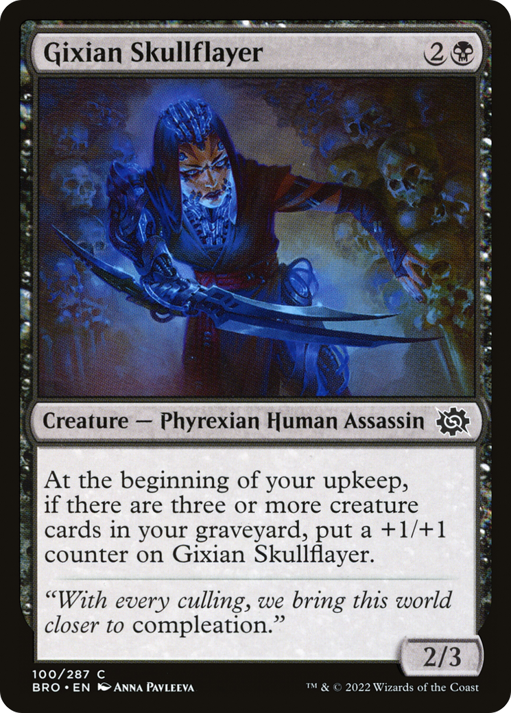Image of Gixian Skullflayer (BRO-100) - The Brothers' War Foil