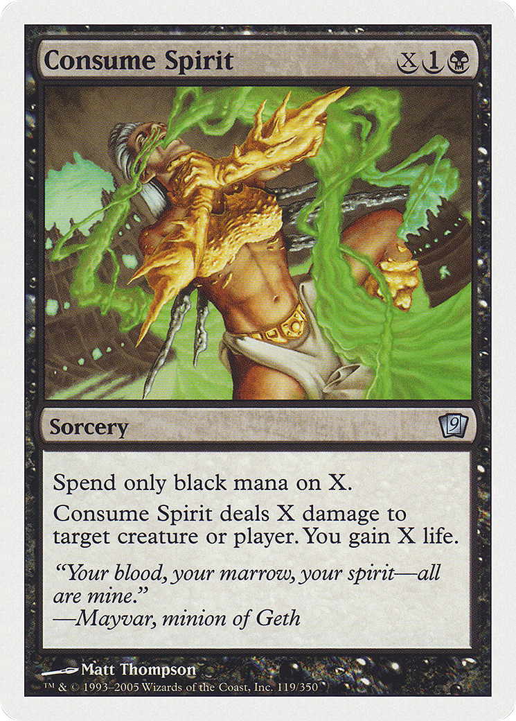 Image of Consume Spirit (9ED-119) - 9th Edition Foil
