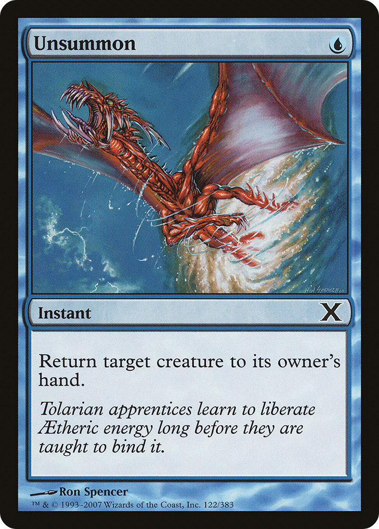Image of Unsummon (10E-122) - Tenth Edition