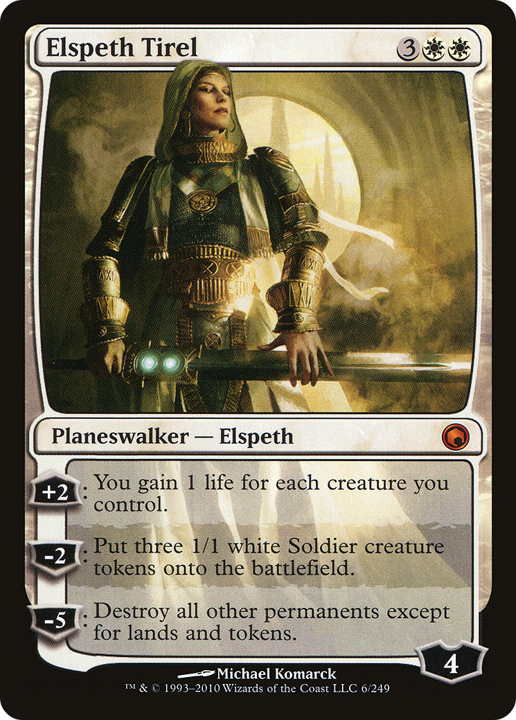 Image of Elspeth Tirel (SOM-006) - Scars of Mirrodin Foil