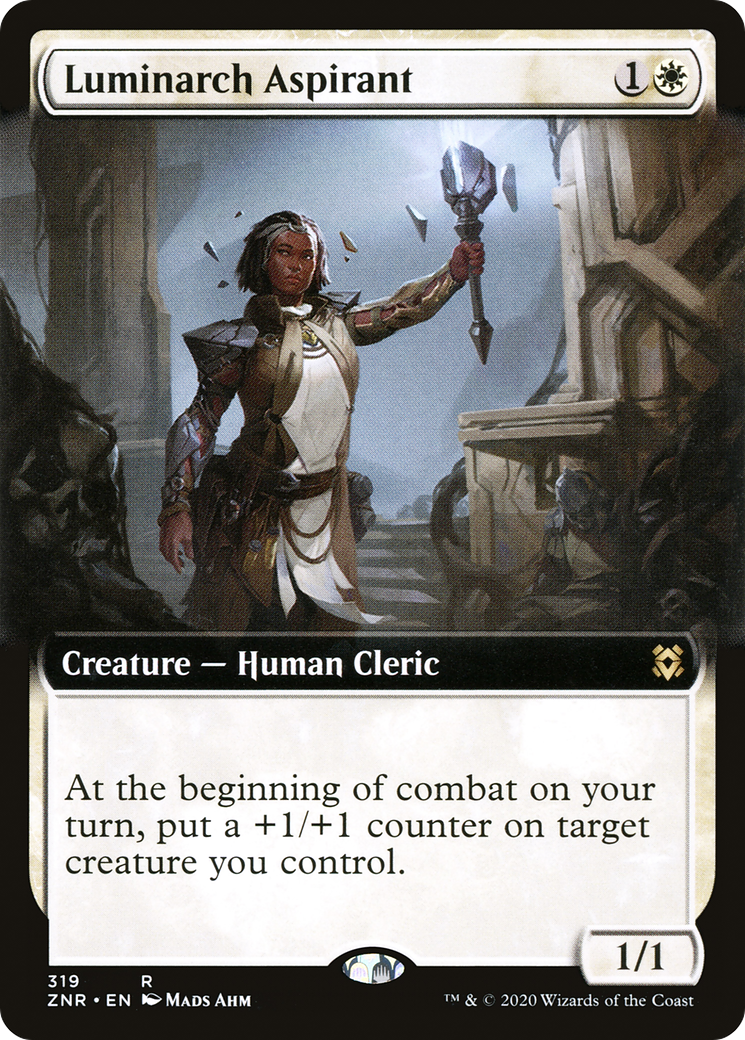 Image of Luminarch Aspirant (Extended Art) (ZNR-319) - Zendikar Rising: (Extended Art) Foil