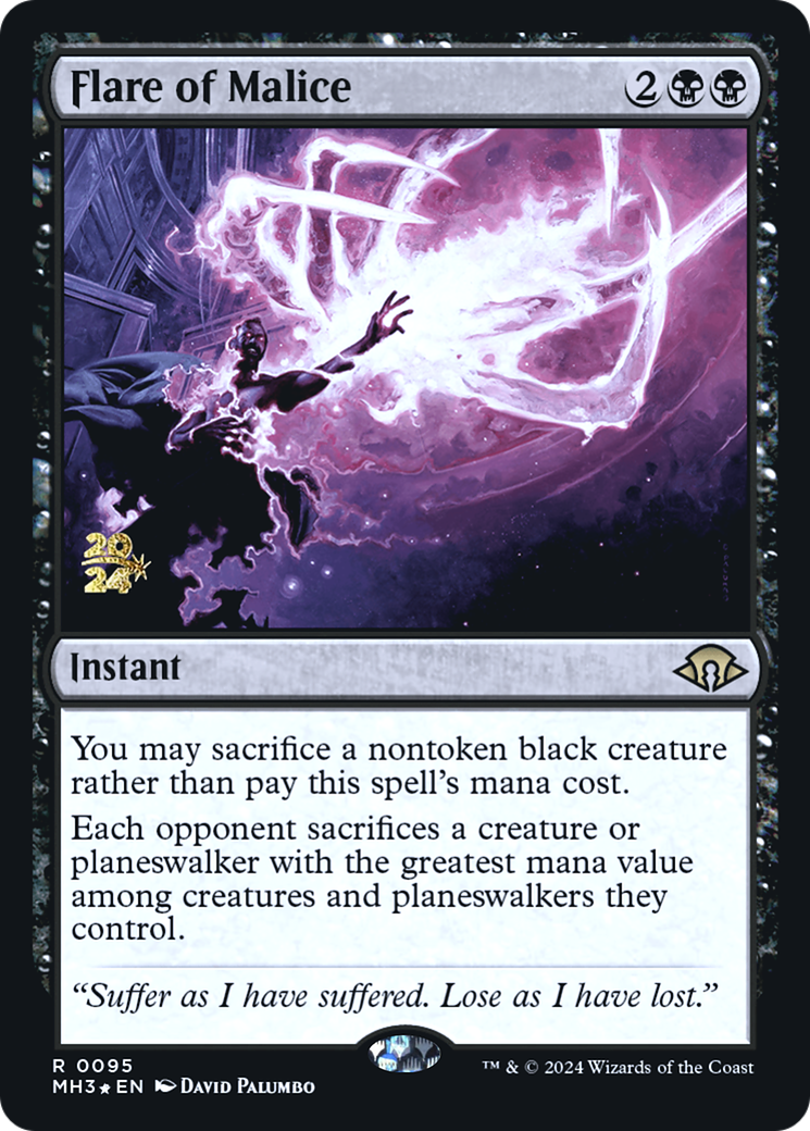 Image of Flare of Malice (PRE-095) - Modern Horizons 3 Promos Foil