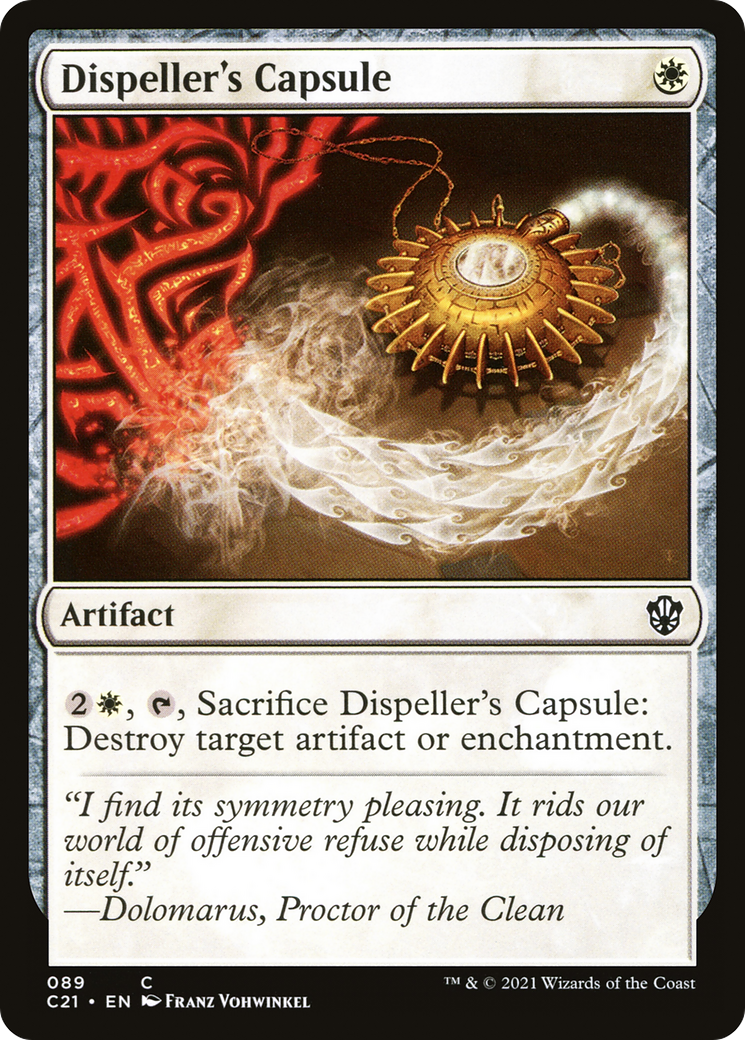 Image of Dispeller's Capsule (C21-089) - Commander 2021