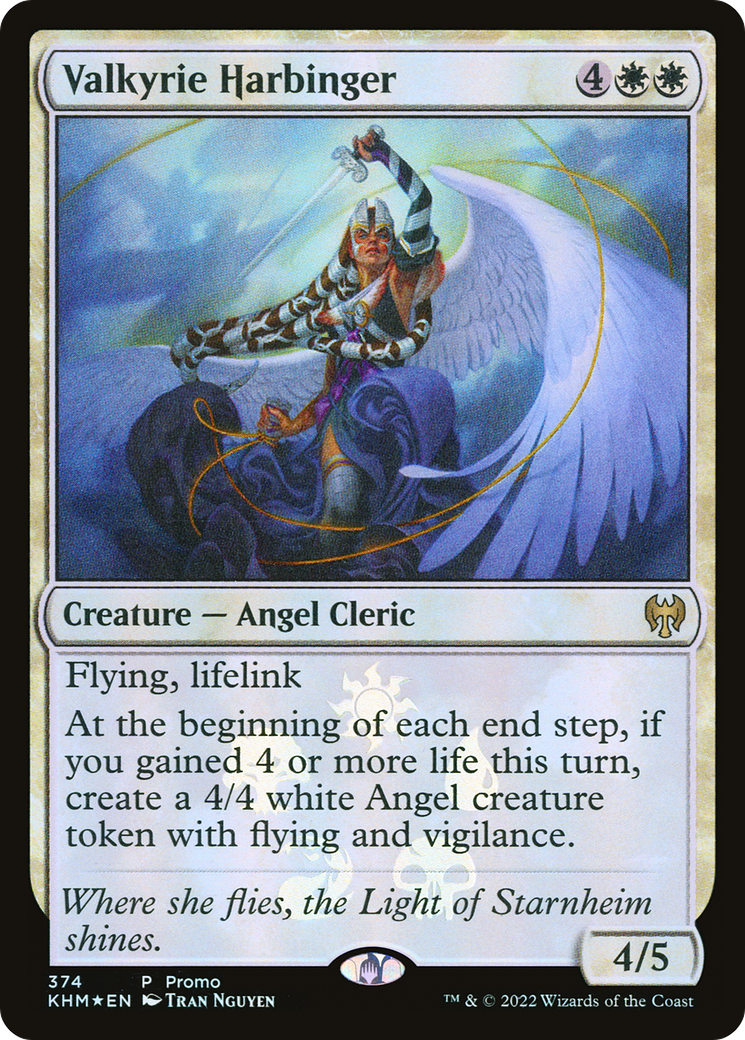 Image of Valkyrie Harbinger (MEDIA-374) - Kaldheim Promos Foil