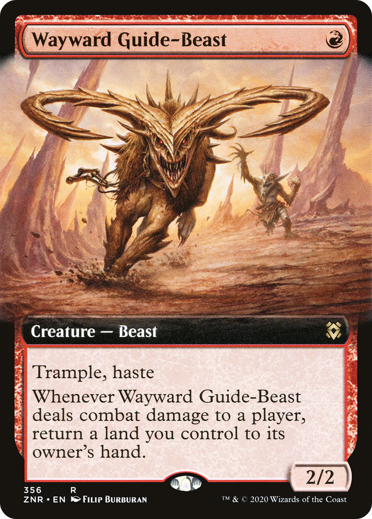 Image of Wayward Guide-Beast (Extended Art) (ZNR-356) - Zendikar Rising: (Extended Art)