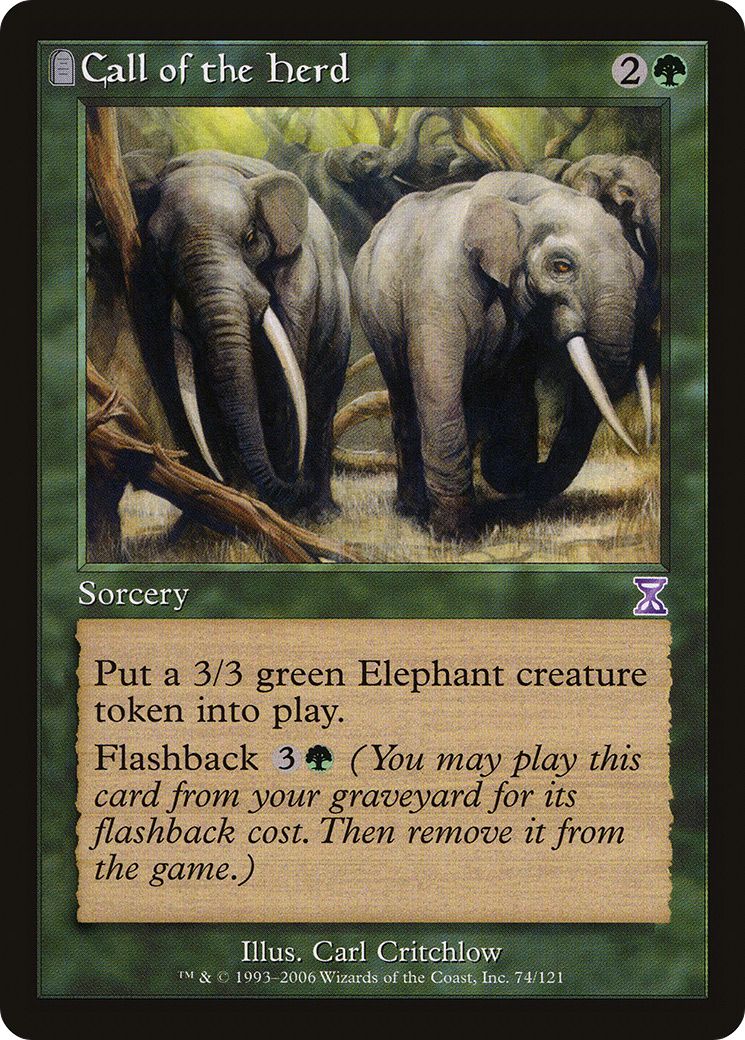 Image of Call of the Herd (TSB-074) - Time Spiral Timeshifted: (tombstone)