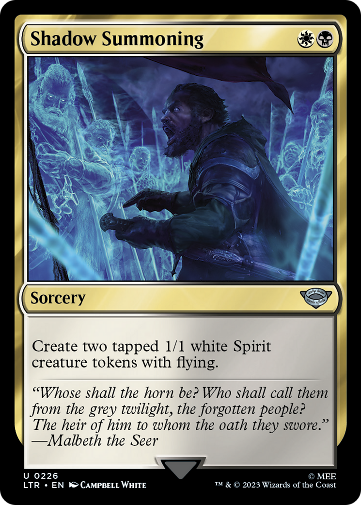 Image of Shadow Summoning (LTR-226) - The Lord of the Rings: Tales of Middle-earth Foil