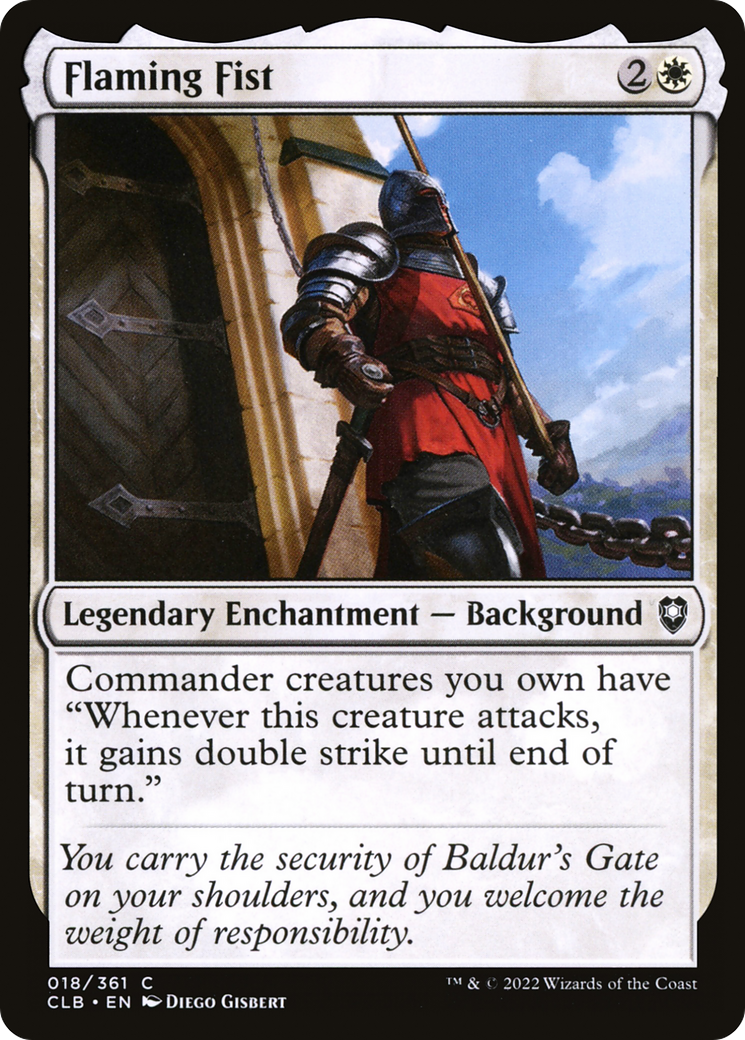 Image of Flaming Fist (CLB-018) - Commander Legends: Battle for Baldur's Gate Foil