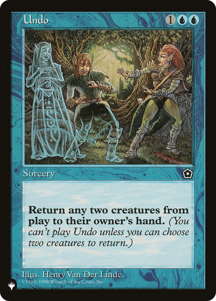 Image of Undo (LIST-P02-59) - The List