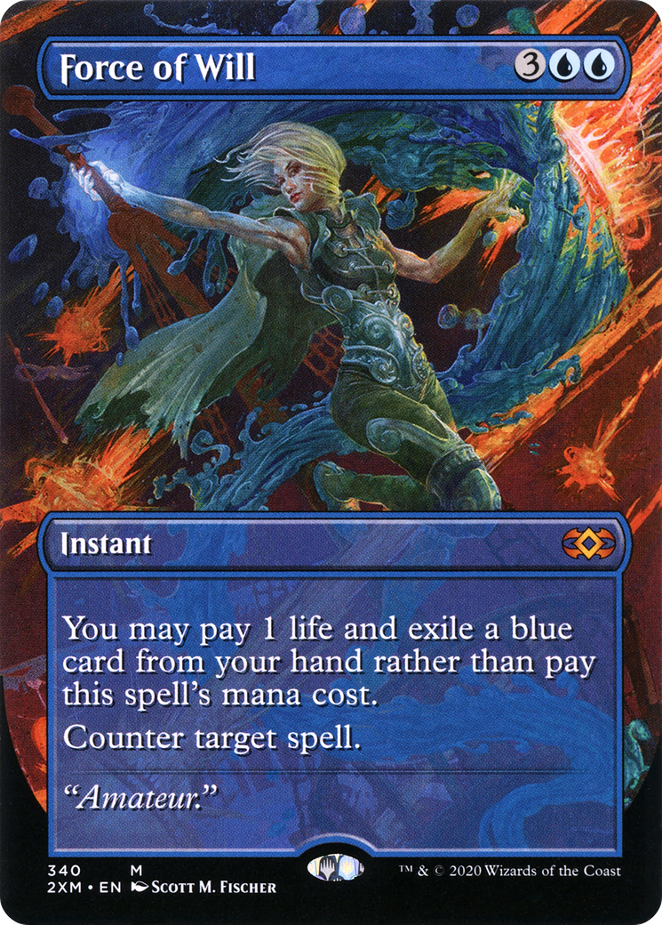 Image of Force of Will (Borderless) (2XM-340) - Double Masters (Borderless)
