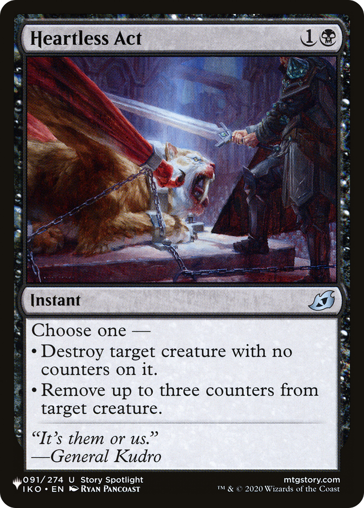 Image of Heartless Act (LIST-IKO-91) - The List