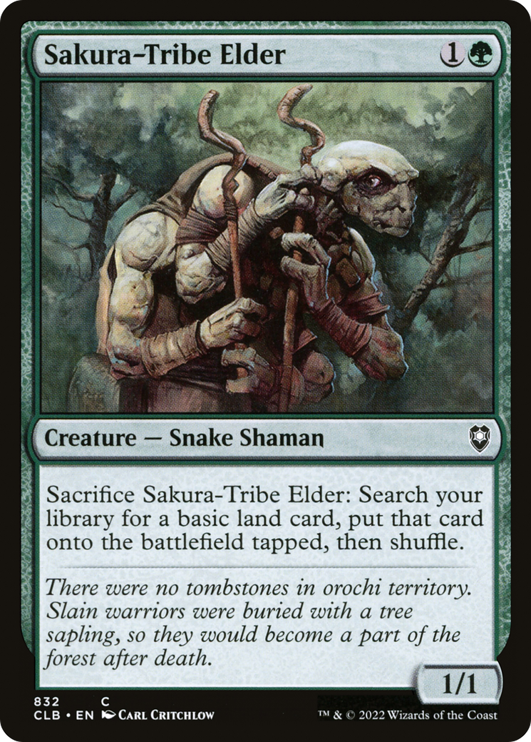 Image of Sakura-Tribe Elder (CLB-832) - Commander Legends: Battle for Baldur's Gate