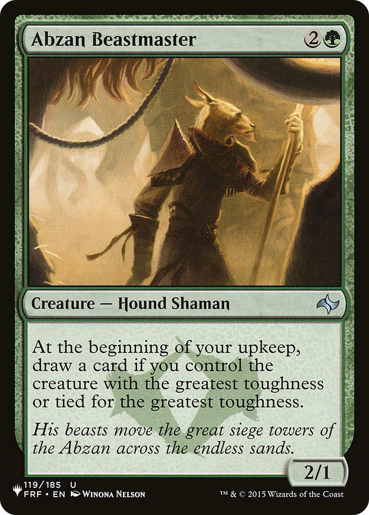 Image of Abzan Beastmaster (LIST-FRF-119) - The List