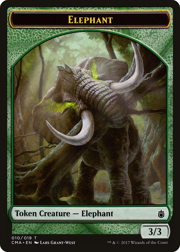 Image of Elephant Token (010) (CMA-010) - Commander Anthology Tokens