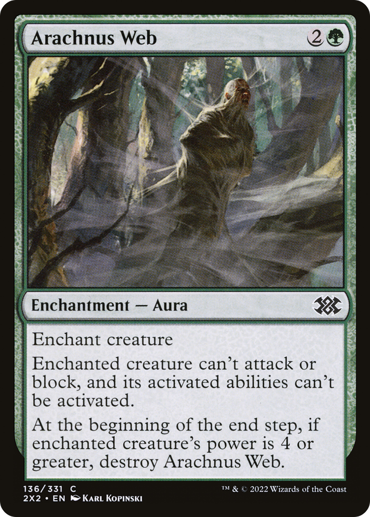 Image of Arachnus Web (2X2-136) - Double Masters 2022 Foil