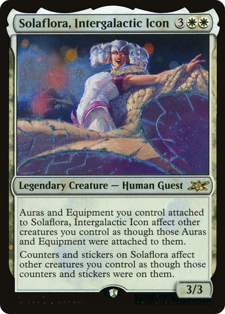 Image of Solaflora, Intergalactic Icon (Galaxy Foil) (UNF-313) - Unfinity Foil