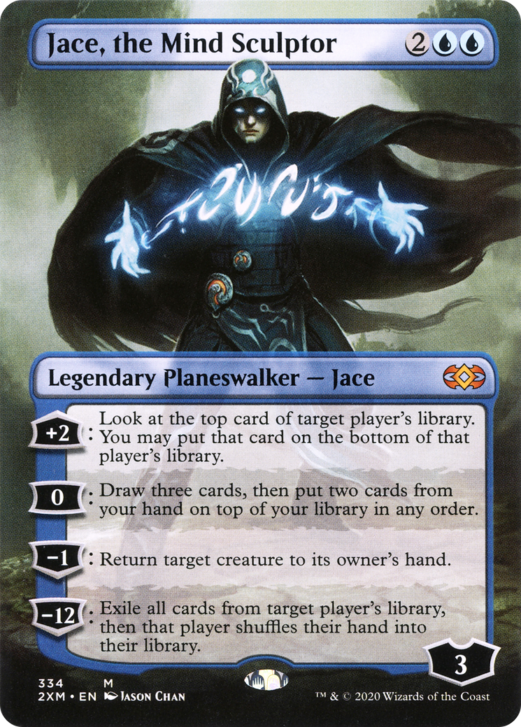 Image of Jace, the Mind Sculptor (Borderless) (2XM-334) - Double Masters (Borderless)