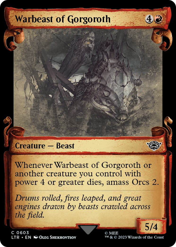 Image of Warbeast of Gorgoroth (Showcase Scrolls) (LTR-603) - The Lord of the Rings: Tales of Middle-earth: (Showcase)