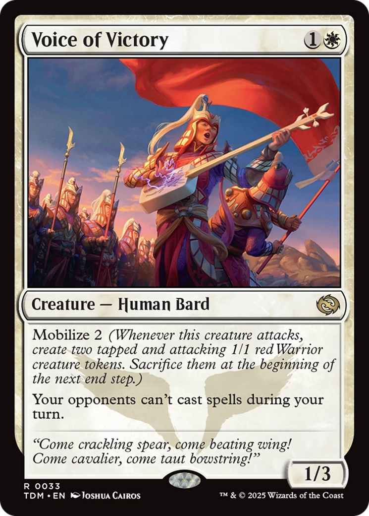 Image of Voice of Victory (TDM-033) - Tarkir: Dragonstorm Foil