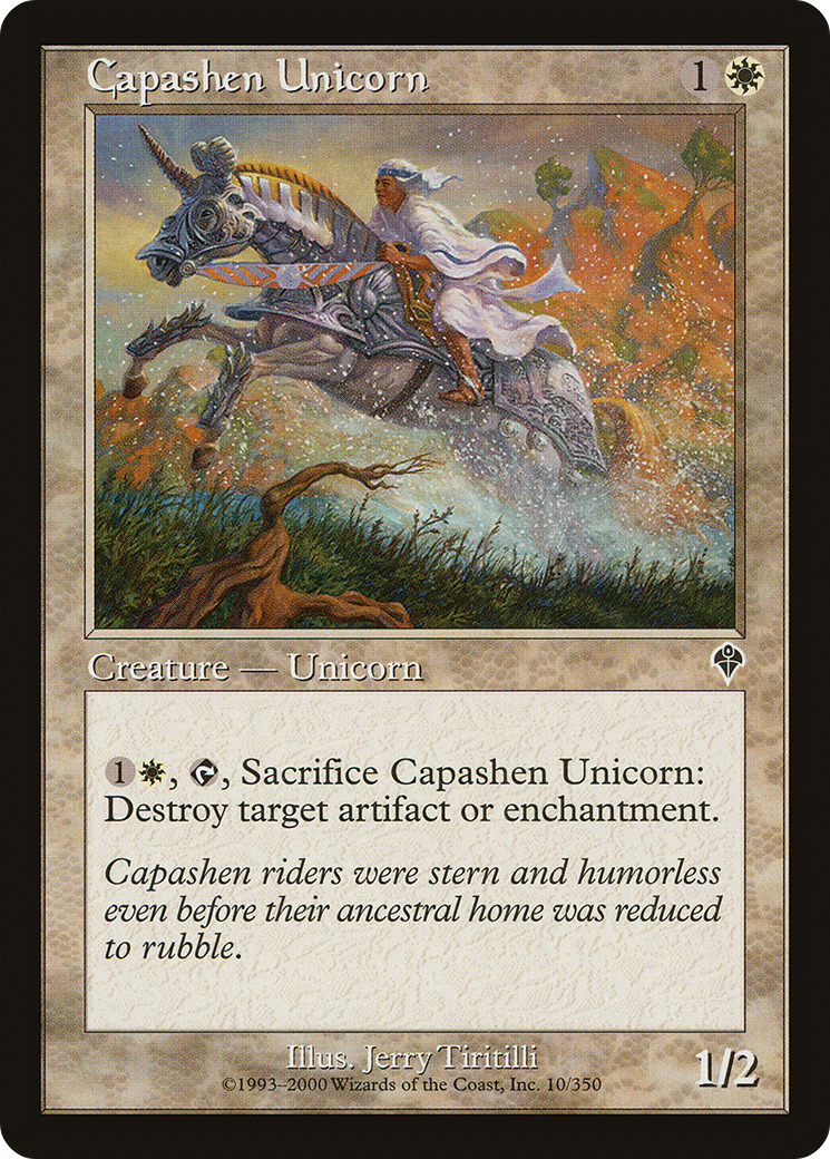 Image of Capashen Unicorn (INV-010) - Invasion Foil