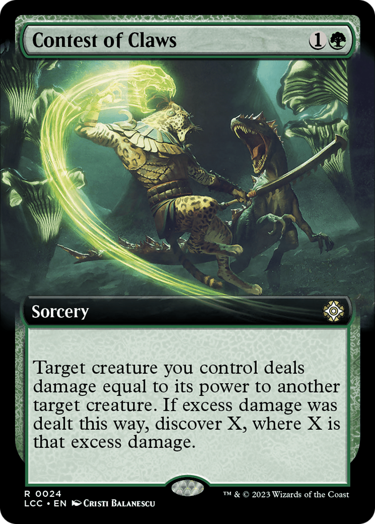 Image of Contest of Claws (Extended Art) (LCC-024) - The Lost Caverns of Ixalan Commander: (Extended Art) Foil