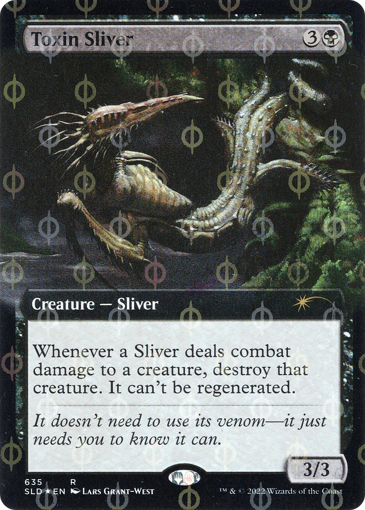 Image of Toxin Sliver (Extended Art) (Step-and-Compleat Foil) (SLD-635) - Secret Lair Drop: (Extended Art) Foil