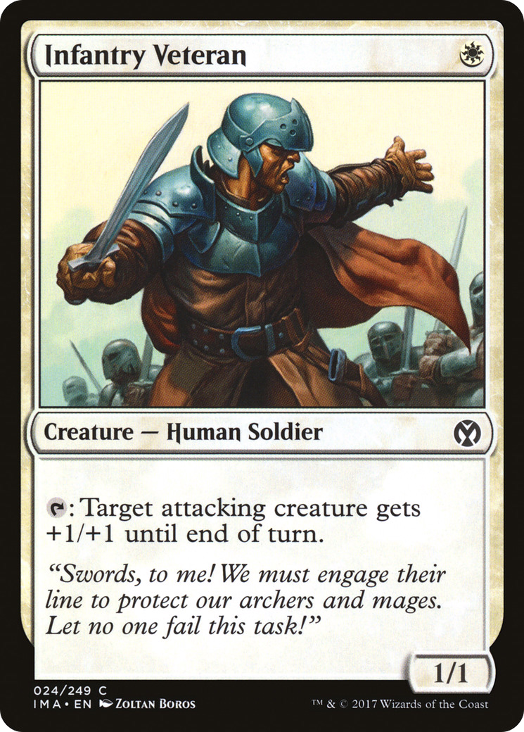 Image of Infantry Veteran (IMA-024) - Iconic Masters Foil