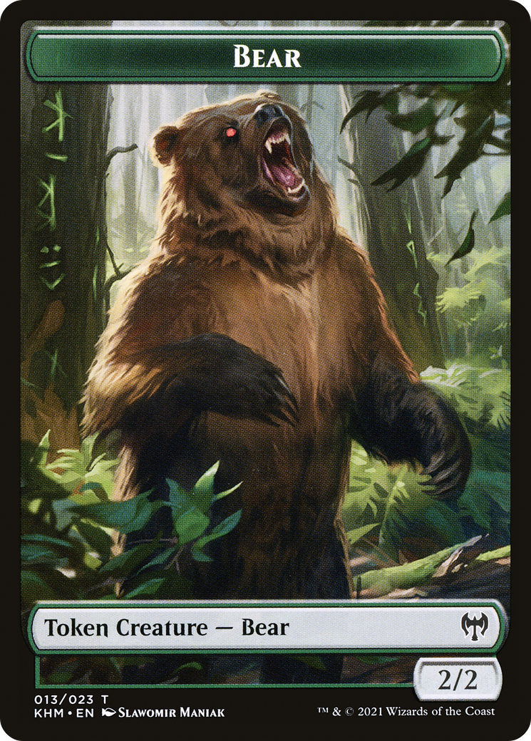 Image of Bear (TKHM-013) - Kaldheim Tokens Foil