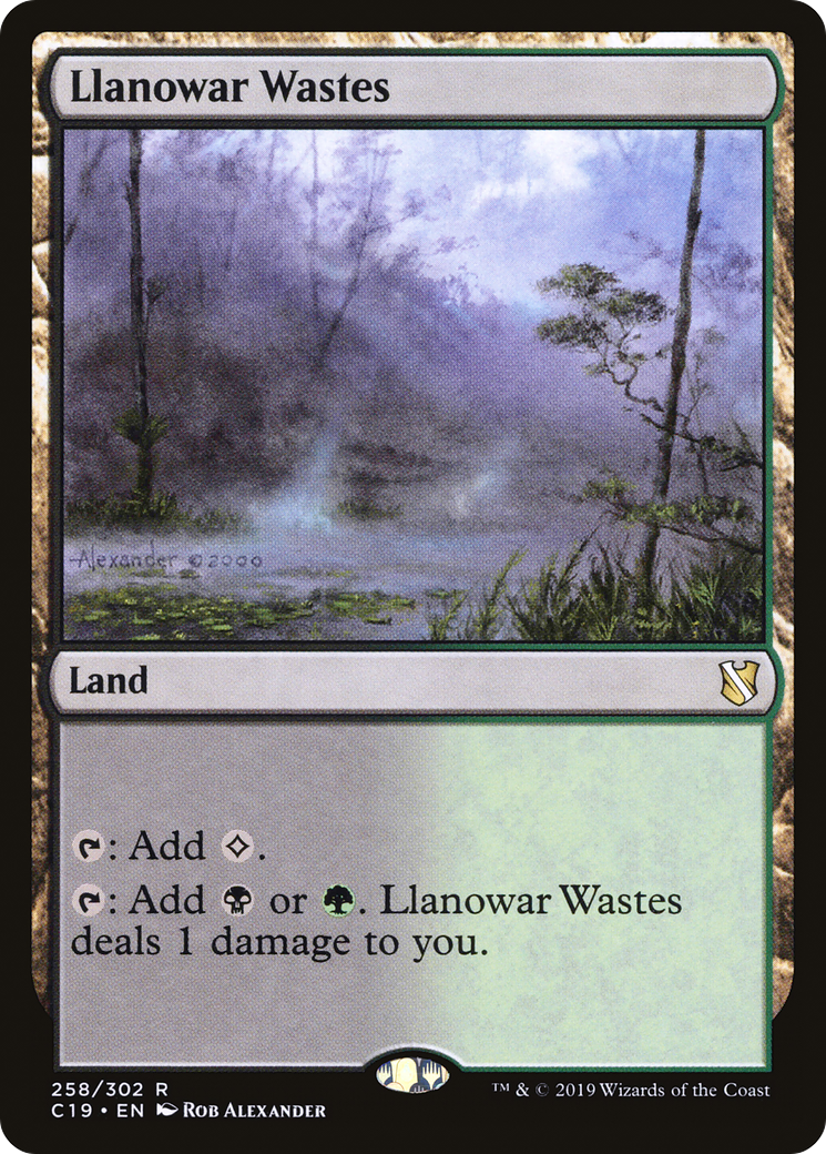 Image of Llanowar Wastes (C19-258) - Commander 2019