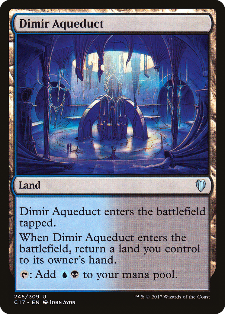 Image of Dimir Aqueduct (C17-245) - Commander 2017