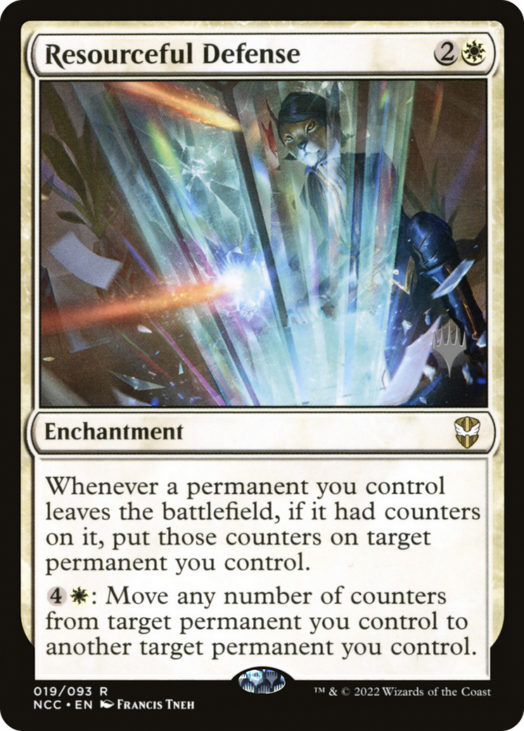 Image of Resourceful Defense (PPSNC-019) - New Capenna Commander Promos Foil
