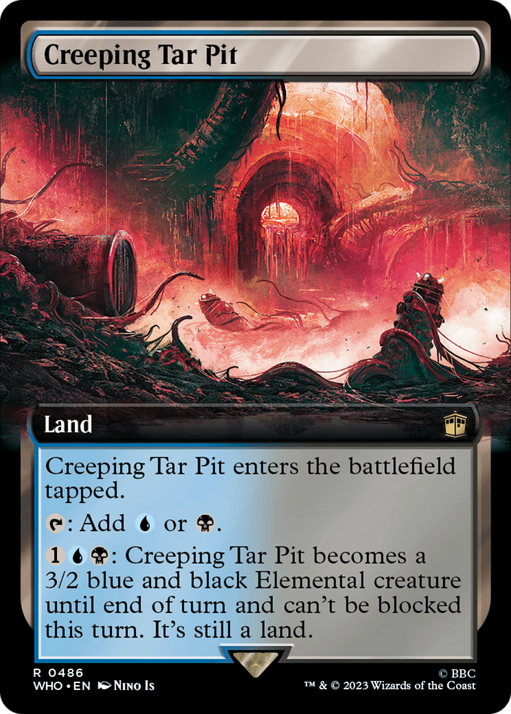 Image of Creeping Tar Pit (Extended Art) (WHO-486) - Doctor Who: (Extended Art) Foil