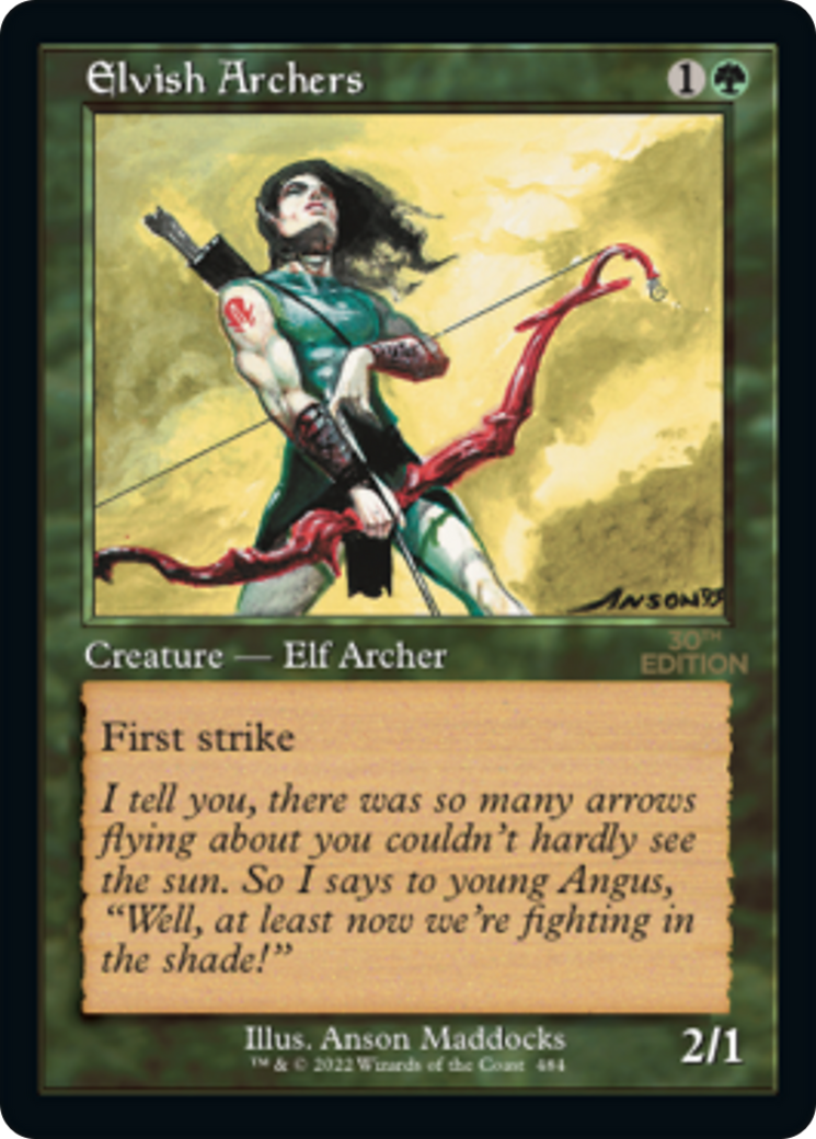 Image of Elvish Archers (Retro Frame) (30A-484) - 30th Anniversary Edition
